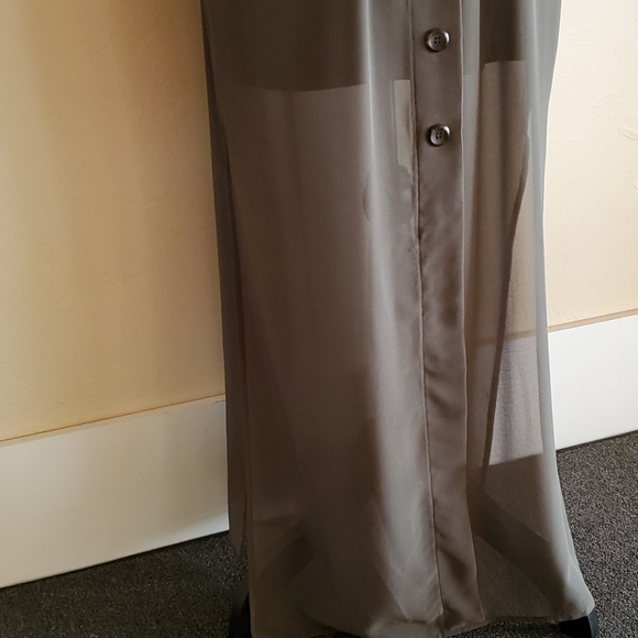 Hunter Green Maxi Skirt with Pockets! - Picture 4 of 6